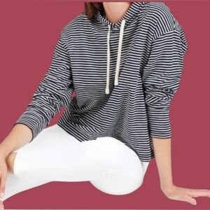⚓️EVERLANE! NAUTICAL DESIGNER STRIPED LIGHTWEIGHT BEACH HOODIE!